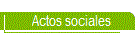 Actos sociales